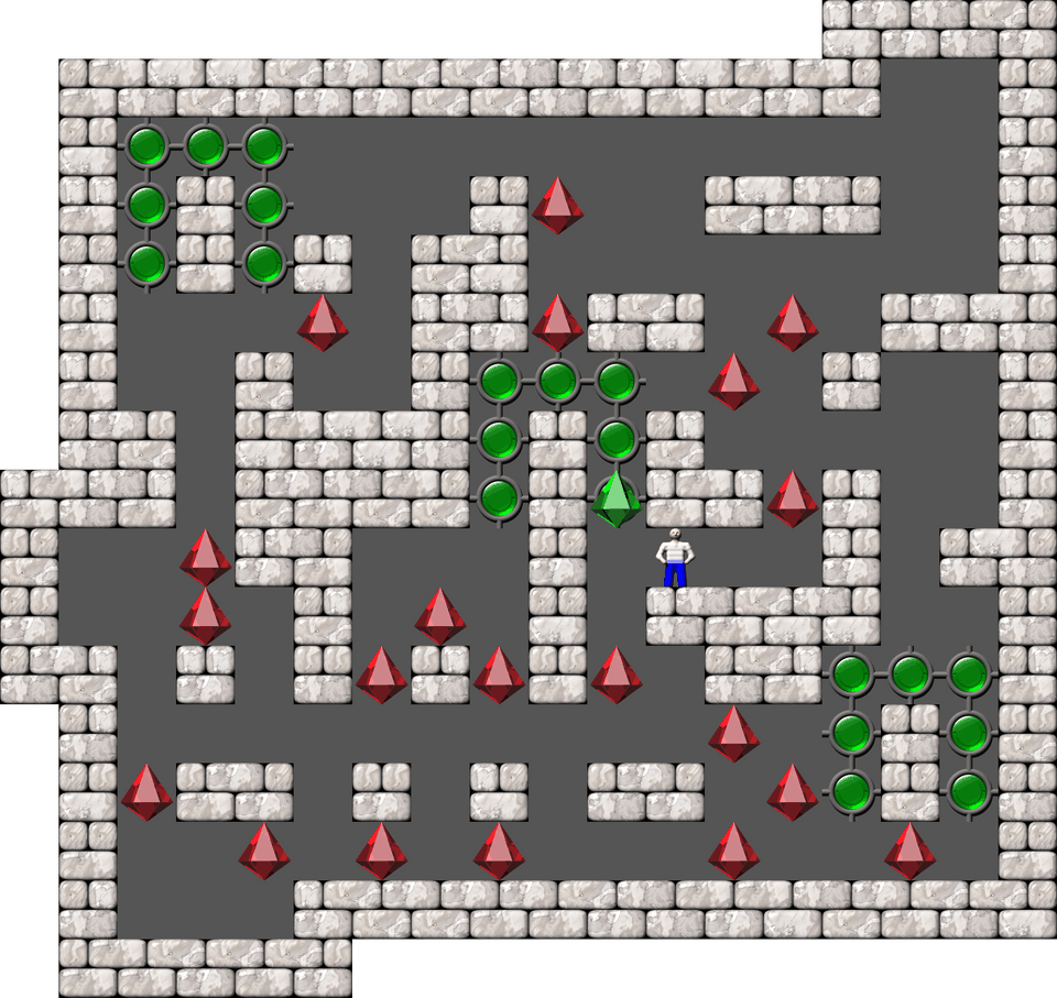 Sokoban Mass Remodel level 1309